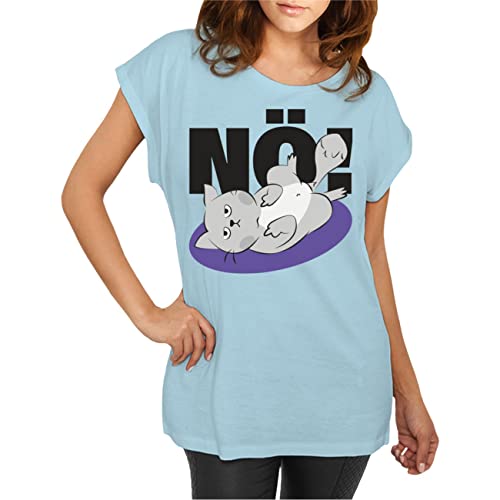 Spaß Kostet Longshirt Damen weit geschnitten Katzen Motiv NÖ Größe XS - 5XL von Spaß Kostet