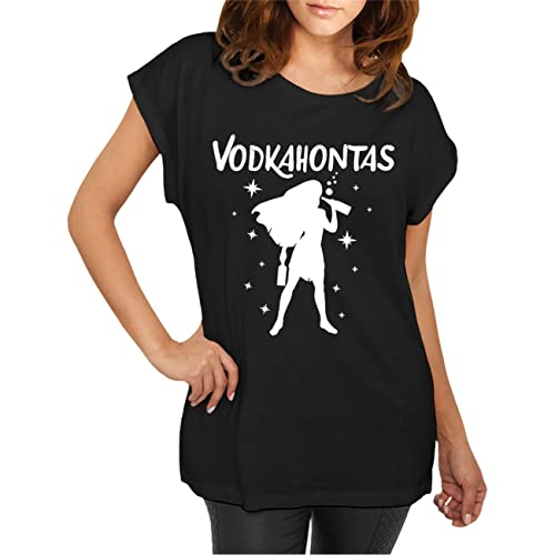 Spaß Kostet Longshirt Damen weit geschnitten Vodkahontas Größe XS - 5XL von Spaß Kostet