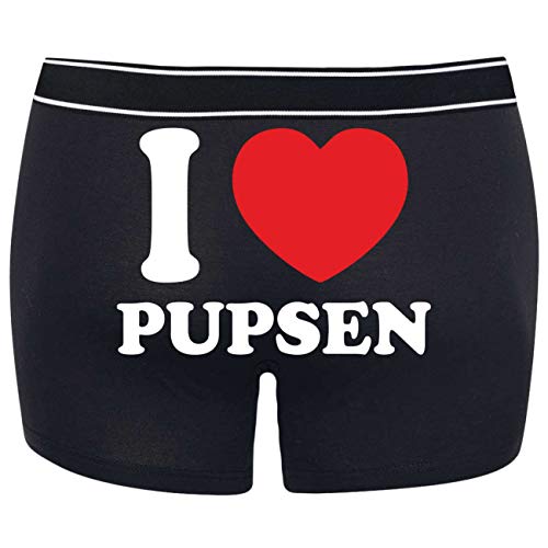 Spaß Kostet Männer Boxershort mit Spruch I Love Pupsen Größe S bix 5XL von Spaß Kostet