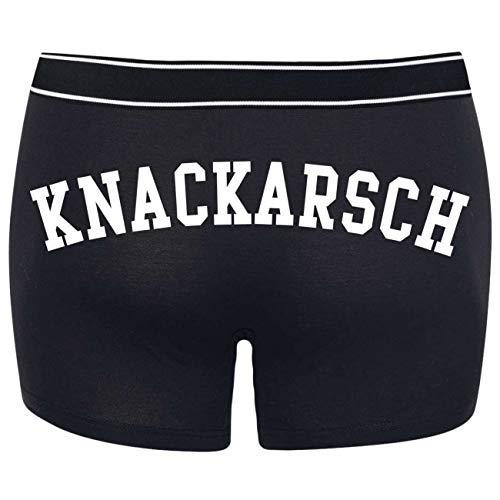 Spaß Kostet Männer Boxershort mit Spruch Knackarsch Größe S bix 5XL von Spaß Kostet