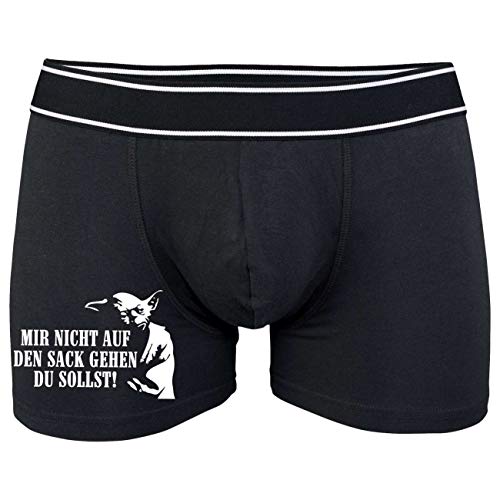 Spaß Kostet Männer Boxershort mit Spruch Mir Nicht auf den Sack gehen du sollst Größe S bix 5XL von Spaß Kostet