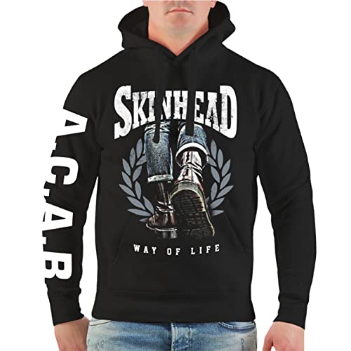 Spaß Kostet Herren Kapuzenpullover Skinhead Way of Life oi Skin Boots Größe S bis 5XL von Spaß Kostet