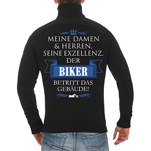 Spaß Kostet Männer und Herren Freizeitjacke Seine Exzellenz DER Biker (mit Rückendruck) Größe S - 10XL von Spaß Kostet