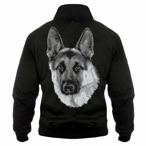 Spaß Kostet Herren Harrington Jacke Deutscher Schäferhund frühling übergangsjacke gassi von Spaß Kostet