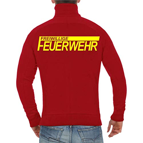 Spaß Kostet Männer und Herren Jacke Sweatjacke FFW Freiwillige Feuerwehr (mit Rückendruck) Größe M bis 5XL von Spaß Kostet