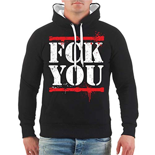 Spaß Kostet Männer und Herren Kapuzenpullover FCK You Größe S - 5XL von Spaß Kostet