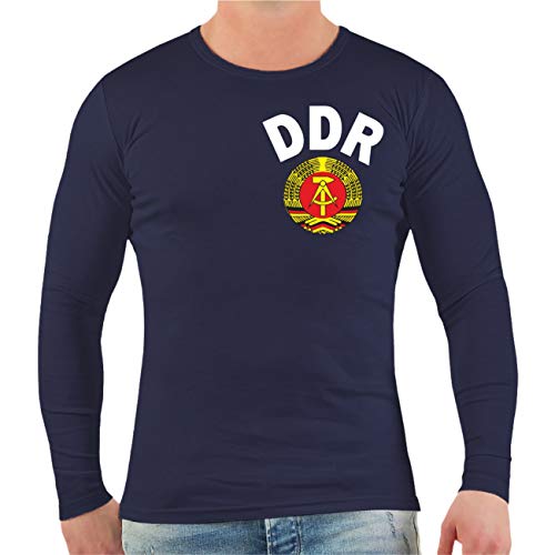 Spaß Kostet Männer und Herren Longsleeve DDR Trikot Größe S - 3XL von Spaß Kostet