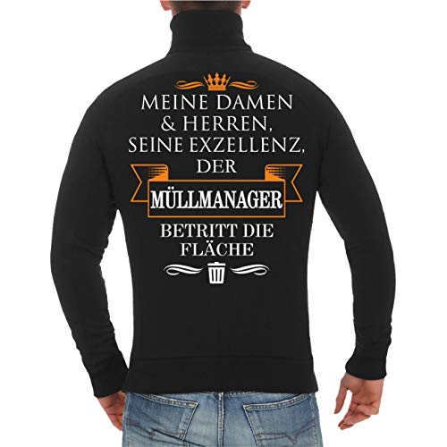 Spaß Kostet Männer und Herren Sweatjacke Seine Exzellenz Müllmanager (mit Rückendruck) Größe S - 5XL von Spaß Kostet