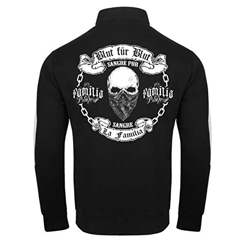 Spaß Kostet Herren Männer Trainingsjacke La Familia Blut für Blut death blood tattoo crime von Spaß Kostet