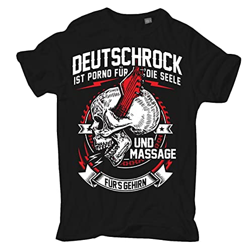 Herren T-Shirt Deutschrock Porno für die Seele Frei Krawall Band von Spaß Kostet