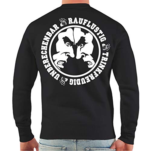 Spaß Kostet Sweatshirt Pullover Herren Ostdeutschland Trinkfreudig Rauflustig Unberechenbar (mit Rückendruck) Größe S - 5XL von Spaß Kostet