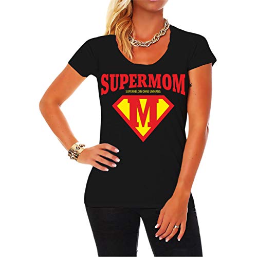 Spaß Kostet Tshirt Damen Mama Super Mom Größe XS - XXL von Spaß Kostet