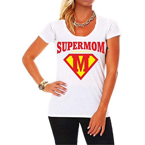 Spaß Kostet Tshirt Damen Mama Super Mom Größe XS - XXL von Spaß Kostet