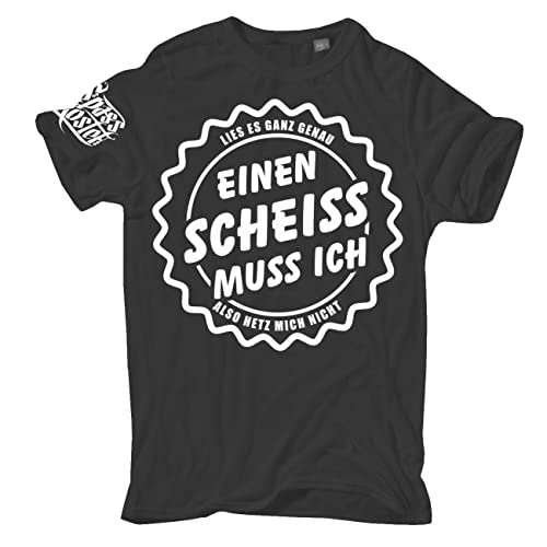 Spaß Kostet Übergrößen Herren Tshirt Lies es genau EINEN Scheiss MUSS ICH Größe 3XL - 8XL von Spaß Kostet