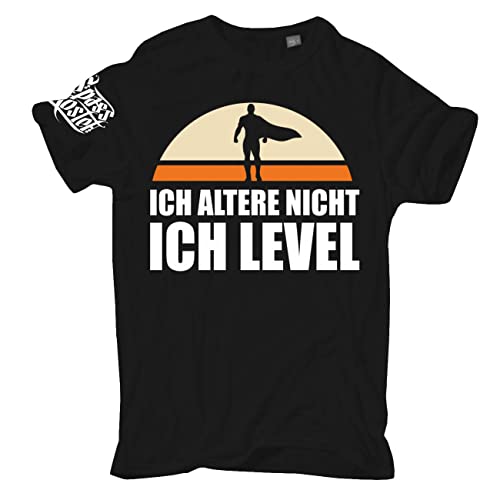 Spaß Kostet Übergrößen Herren Tshirt PC Konsole Ich altere Nicht ICH Level Größe 3XL - 8XL von Spaß Kostet