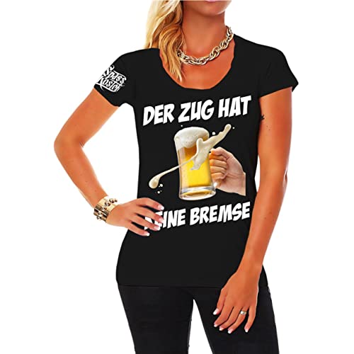 Tshirt Damen Bier Sprüche Der Zug hat Keine Bremse Größe XS - XXL Tshirt Damen Bier Sprüche Der Zug hat Keine Bremse Größe XS - XXL von Spaß Kostet