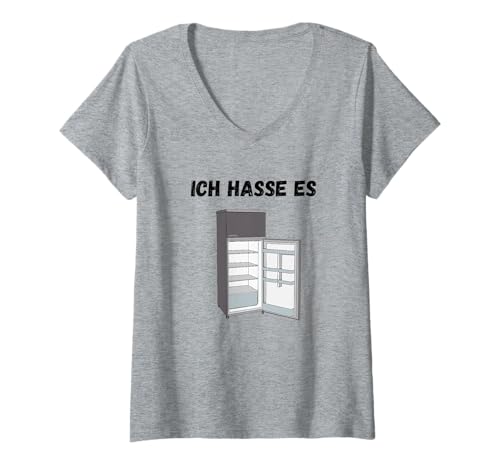 Damen Der Kühlschrank ist leer - lustiger Spruch T-Shirt mit V-Ausschnitt Damen Der Kühlschrank ist leer - lustiger Spruch T-Shirt mit V-Ausschnitt von Spaßecke99
