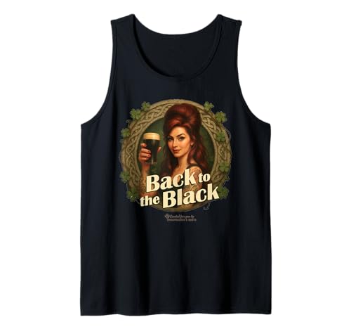 Irisches Girl Spruch Back to the Black Pint Stout Tank Top Irisches Girl Spruch Back to the Black Pint Stout Tank Top von Spassprediger's Irish & St. Paddy's Day Merch