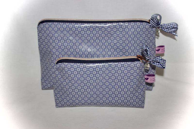 Kosmetiktasche Aus Wachstuch, Kosmetiktasche, Kosmetiktäschchen, Kulturtasche von Spatzenland