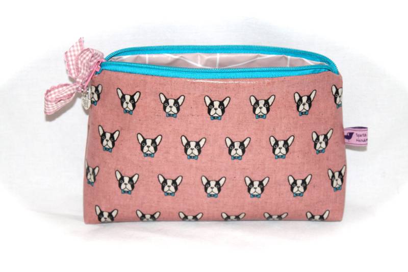 Kosmetiktasche Make-Up Tasche Mit Name Personalisiert von Spatzenland