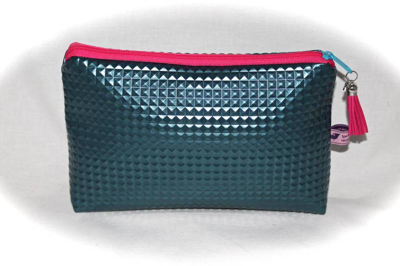 Kosmetiktasche Schminktasche Wachstuch Leder Personalisiert Kosmetiktasche Schminktasche Wachstuch Leder Personalisiert von Spatzenland