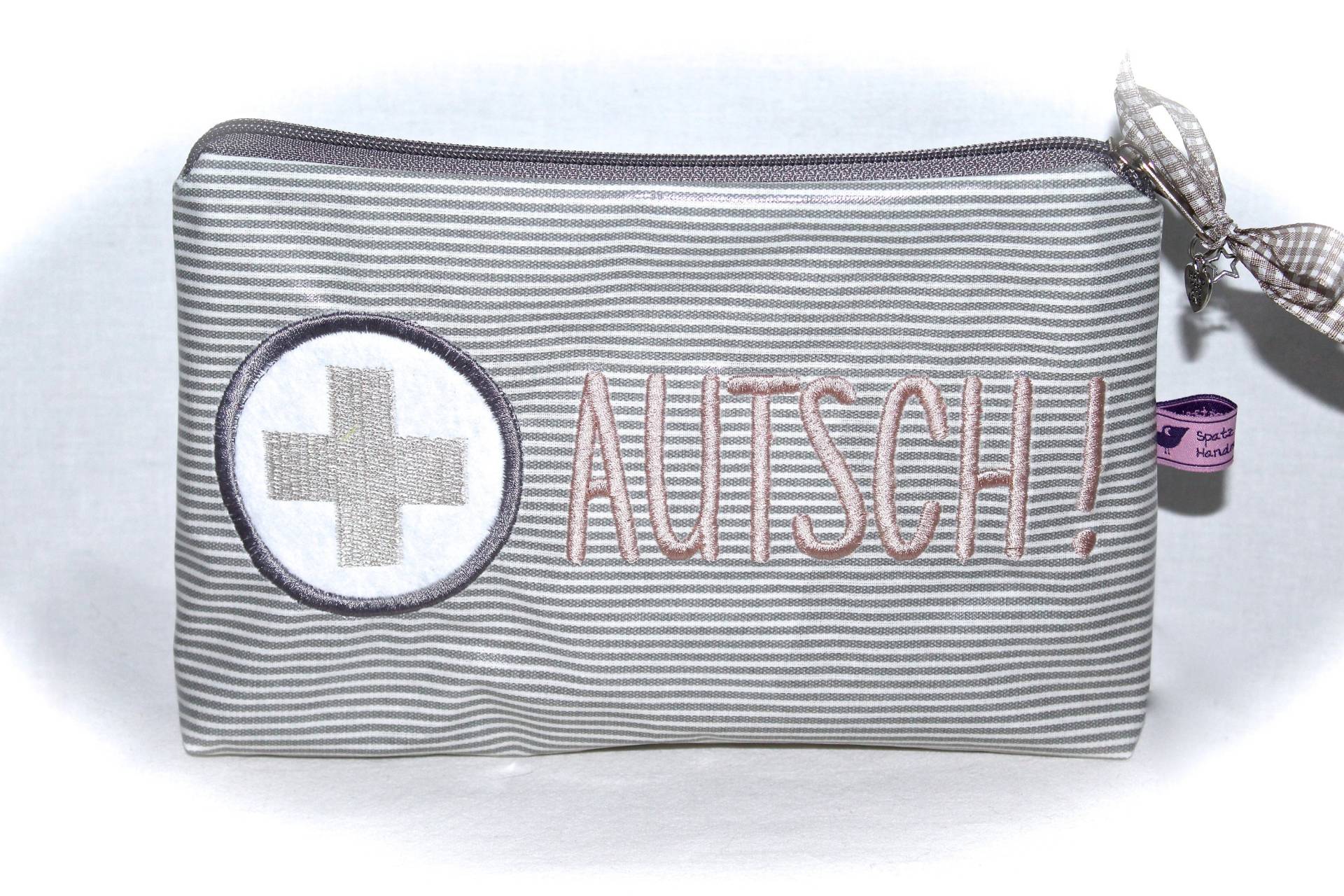 Notfall-Täschchen Erste-Hilfe-Tasche Globulitasche Reiseapotheke Pflastertasche Kosmetiktasche von Spatzenland