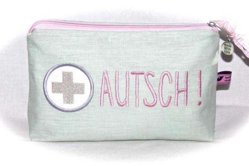 Notfall-Täschchen Erste-Hilfe-Tasche Globulitasche Reiseapotheke Pflastertasche Kosmetiktasche Notfall-Täschchen Erste-Hilfe-Tasche Globulitasche Reiseapotheke Pflastertasche Kosmetiktasche von Spatzenland