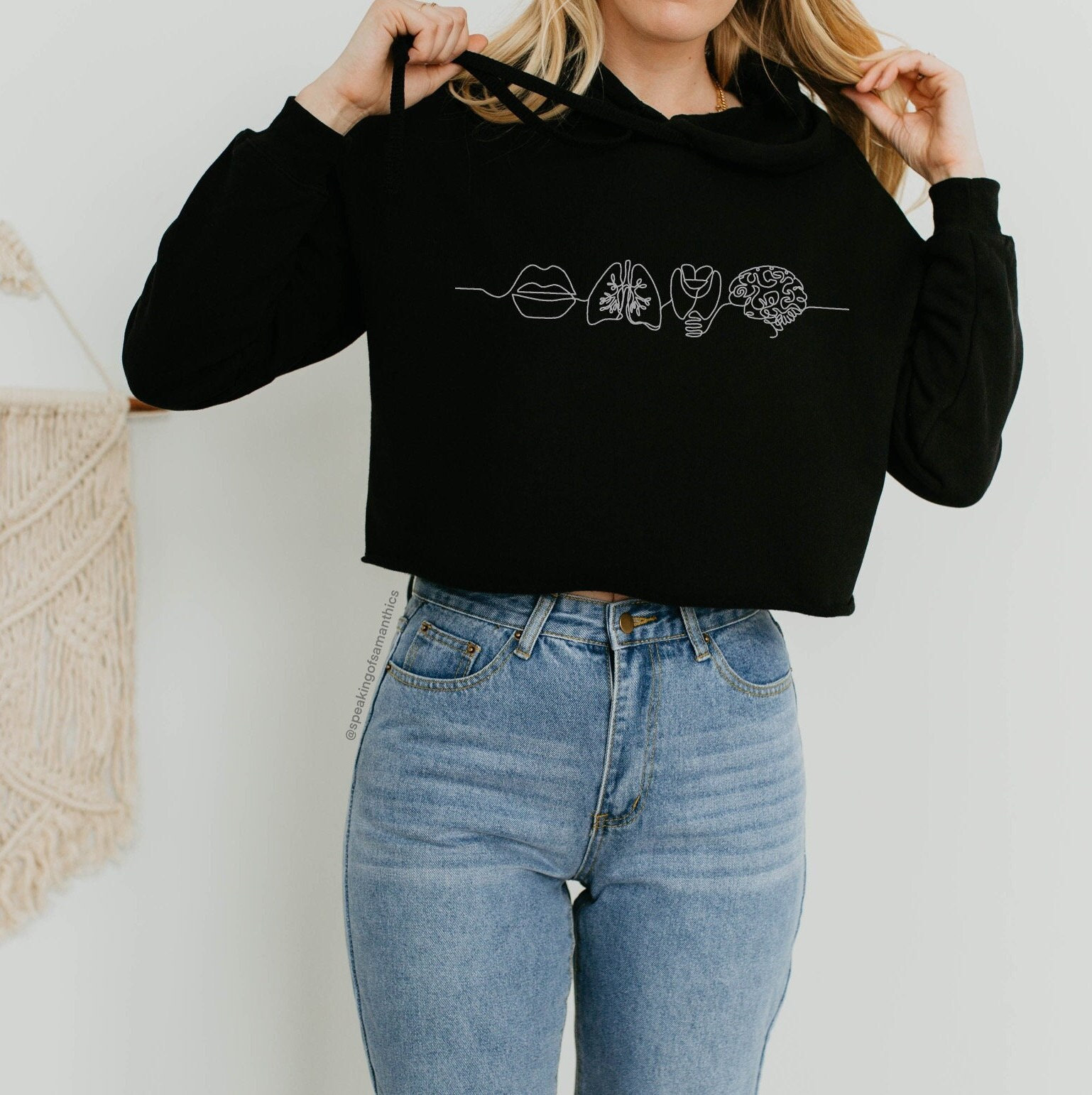 Logopäde Crop Hoodie | Slp Rundhalsausschnitt Grad Geschenk Vgl. Slp Logopädin Sweatshirt Speech Merch|Slp Logopäde Crop Hoodie | Slp Rundhalsausschnitt Grad Geschenk Vgl. Slp Logopädin Sweatshirt Speech Merch|Slp von SpeakingOfSamantics
