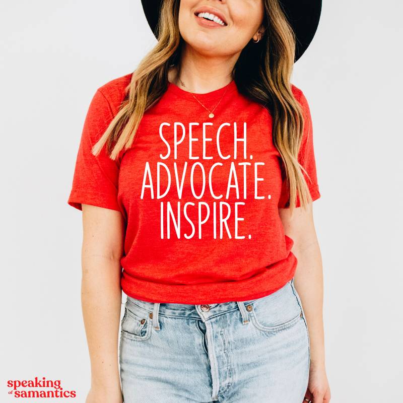 Logopädie-Shirt | Slp Tshirt Grad Geschenk Vgl. Slp Sprache Pathologen Speech Advokat Inspire Shirt Logopädie von SpeakingOfSamantics