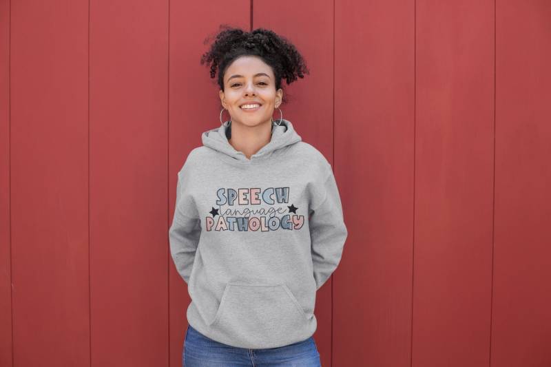Logopädie Sweatshirt | Slp Zu Sein Grad Geschenk Vgl. Slp Speech Pathologen Pullover Kapuzenpullover von SpeakingOfSamantics