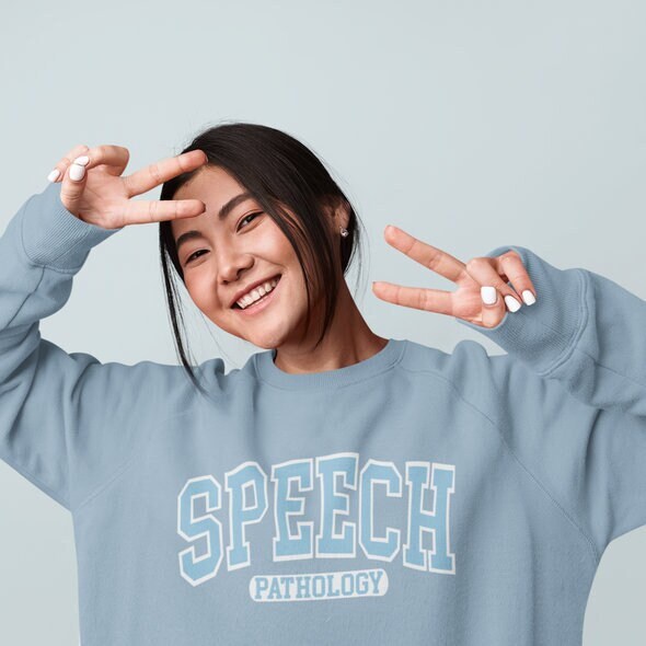 Logopädin Sweatshirt | Slp Rundhalsausschnitt Grad Geschenk Vgl. Slp Sprachpathologie| Merch|Slp Logopädin Sweatshirt | Slp Rundhalsausschnitt Grad Geschenk Vgl. Slp Sprachpathologie| Merch|Slp von SpeakingOfSamantics