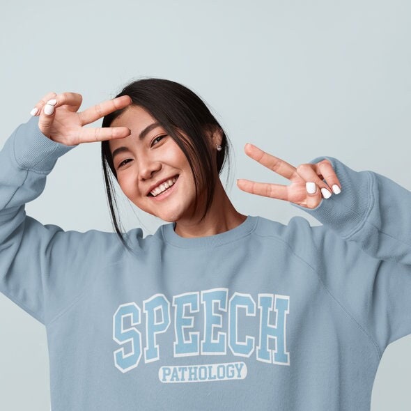 Logopädin Sweatshirt | Slp Rundhalsausschnitt Grad Geschenk Vgl. Slp Sprachpathologie| Merch|Slp von SpeakingOfSamantics