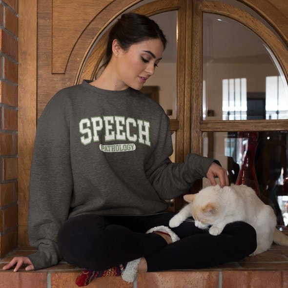 Logopädin Sweatshirt | Slp Rundhalsausschnitt Grad Geschenk Vgl. Slp Sprachpathologie| Merch|Slp von SpeakingOfSamantics