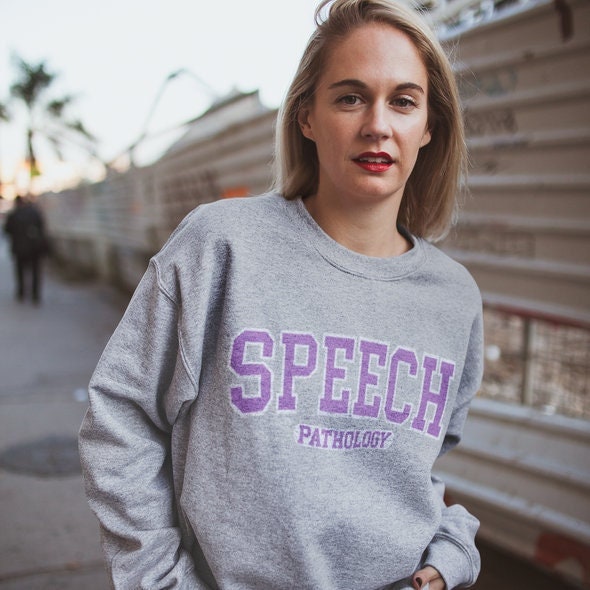 Logopädin Sweatshirt | Slp Rundhalsausschnitt Grad Geschenk Vgl. Slp Sprachpathologie| Merch|Slp von SpeakingOfSamantics