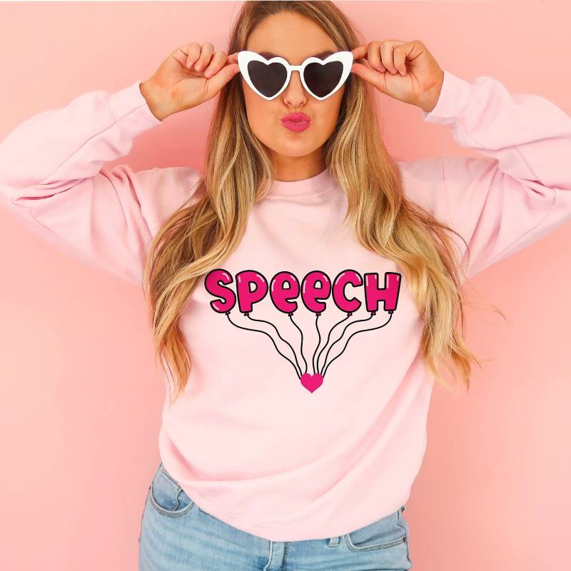 Logopädin Zum Valentinstag | Slp Crewneck Grad Geschenk Vgl. Slp Sweatshirt Rede von SpeakingOfSamantics