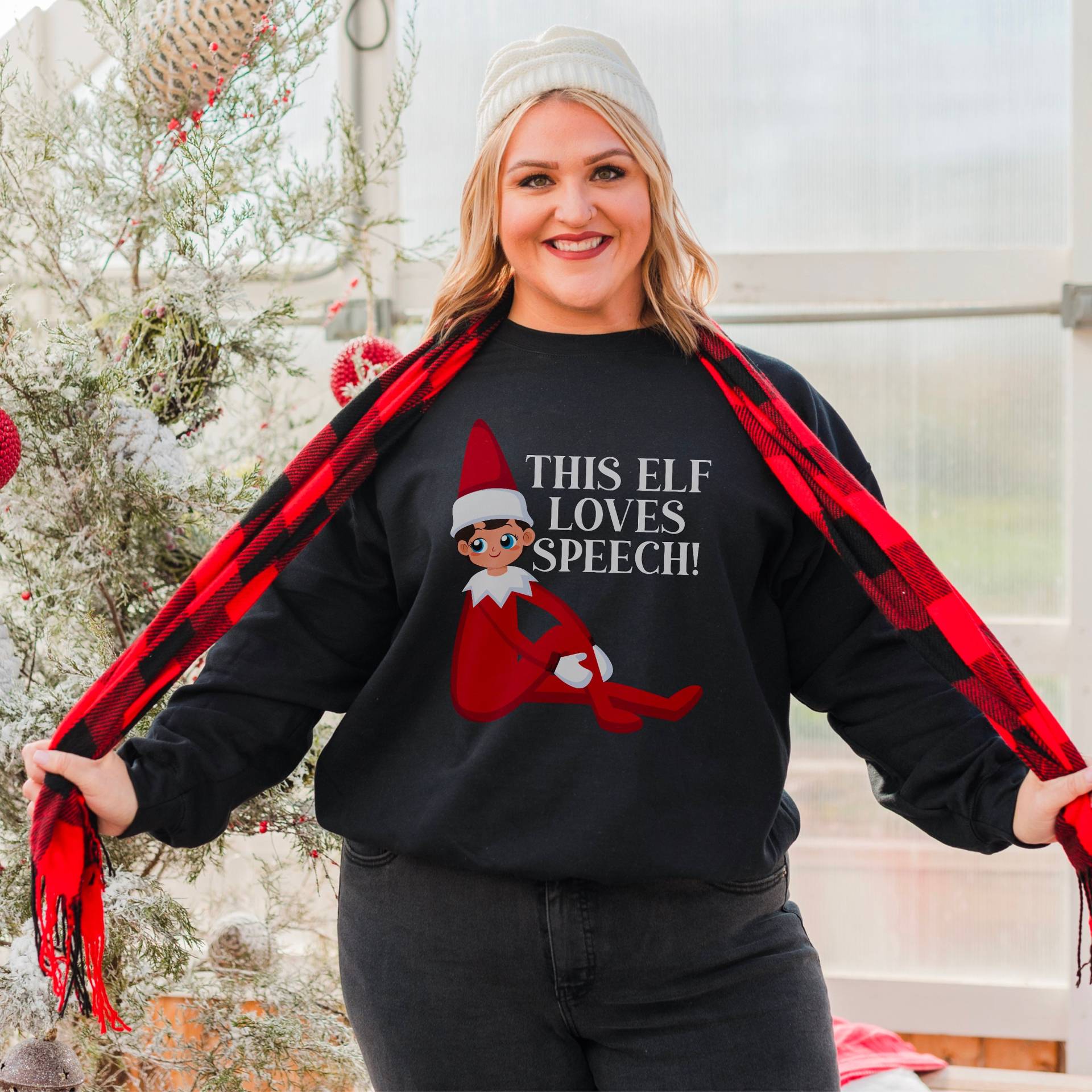 Slp Sweatshirt | Rede Weihnachtspullover Logopäde Crewneck Logopädologe Weihnachtsgeschenk Slp Sweatshirt | Rede Weihnachtspullover Logopäde Crewneck Logopädologe Weihnachtsgeschenk von SpeakingOfSamantics