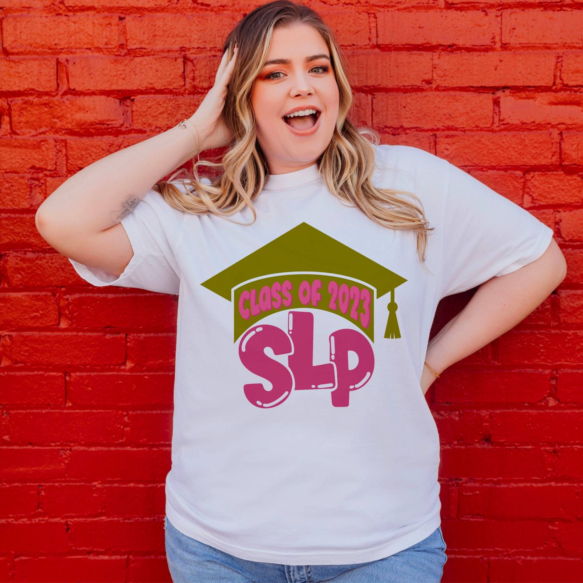Sprachpathologie | Logopädin Grad Slp Tshirt Slp-Klasse 2023 Slp Logopädie-Bekleidung Sprachpathologie | Logopädin Grad Slp Tshirt Slp-Klasse 2023 Slp Logopädie-Bekleidung von SpeakingOfSamantics