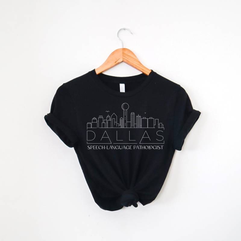 Spreche Sprachpathologie | Logopädin Tshirt Slp Speech Merch Logopädie Bekleidung Geschenke Dallas von SpeakingOfSamantics