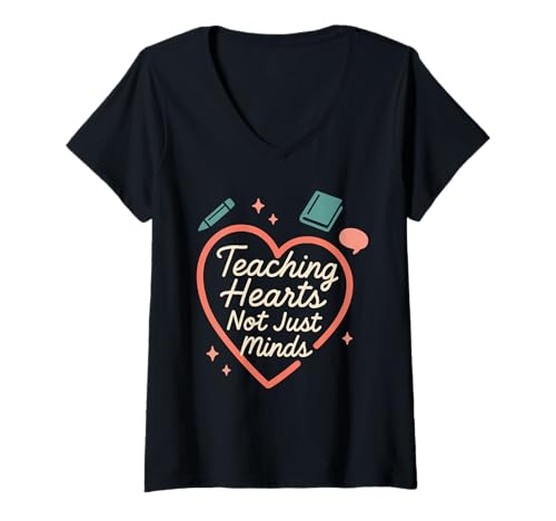 Damen Sonderschule Inklusive Bildung SPED-Lehrer IEP-Team T-Shirt mit V-Ausschnitt von Special Education Teacher Support Staff Autism