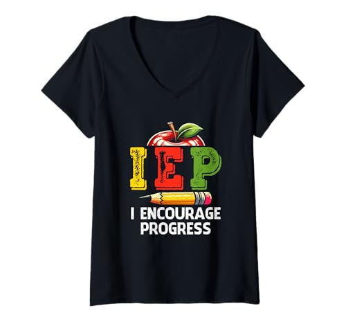 Damen Sonderpädagogik für Lehrer Ich ermutige Progress Student T-Shirt mit V-Ausschnitt Damen Sonderpädagogik für Lehrer Ich ermutige Progress Student T-Shirt mit V-Ausschnitt von Special Education for Teachers I Encourage