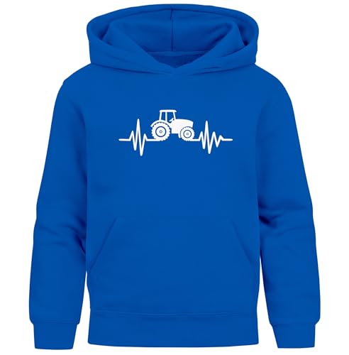 SpecialMe® Kinder Hoodie Jungen Traktor Trekker Aufdruck Print Jungengeschenke Blau 98 von SpecialMe