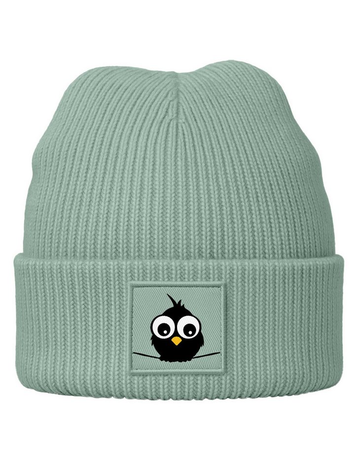 SpecialMe Beanie Kinder Beanie Jungen Design Vogel Aufdruck Print Strickmütze von SpecialMe