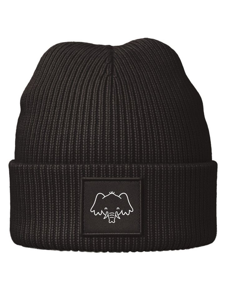 SpecialMe Beanie Kinder Beanie Jungen Patch Patch Elefant Tiermotive Aufdruck Print von SpecialMe