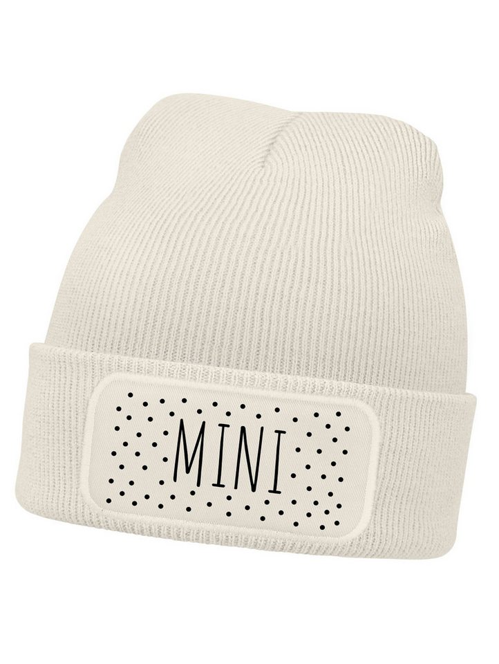 SpecialMe Beanie Kinder Beanie Mädchen Design Schriftzug Mini Aufdruck Print von SpecialMe
