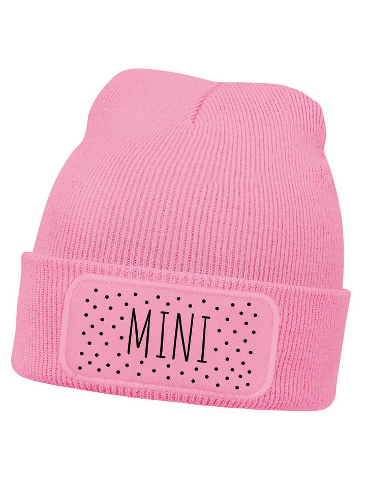 SpecialMe Beanie Kinder Beanie Mädchen Design Schriftzug Mini Aufdruck Print von SpecialMe