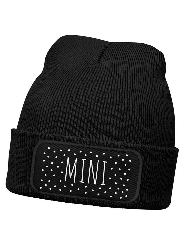 SpecialMe Beanie Kinder Beanie Mädchen Design Schriftzug Mini Aufdruck Print von SpecialMe