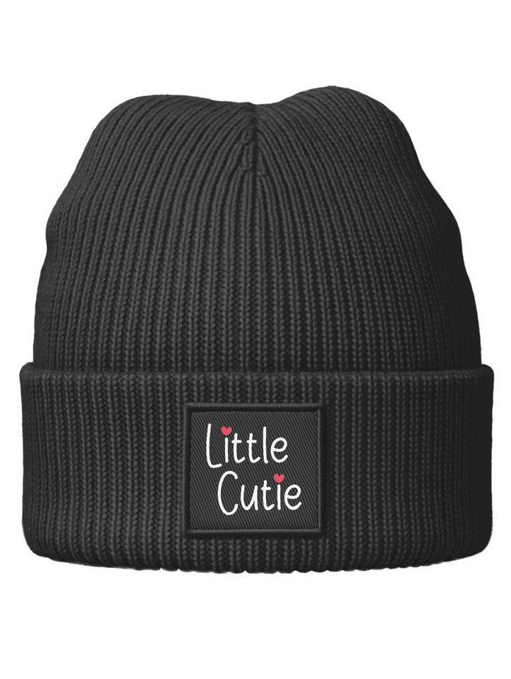 SpecialMe Beanie Kinder Beanie Mädchen Patch Aufdruck Wintermütze Spruch Little Cute von SpecialMe