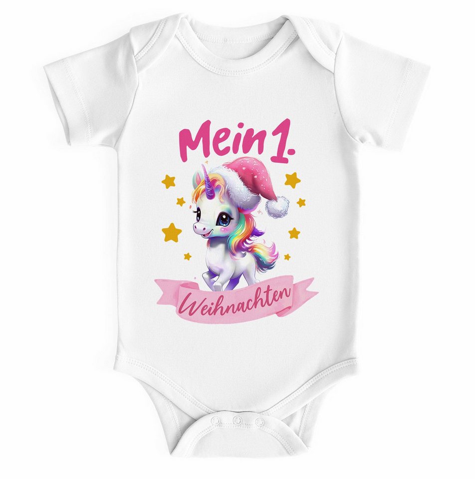 SpecialMe Body Baby Body Mein erstes Weihnachten Einhorn für Mädchen von SpecialMe