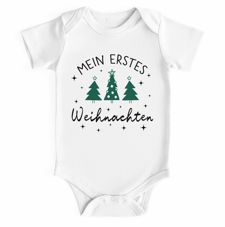 SpecialMe Body Baby Body kurzarm Weihnachtsbäume Grafikprint Mein erstes Weihnachten von SpecialMe