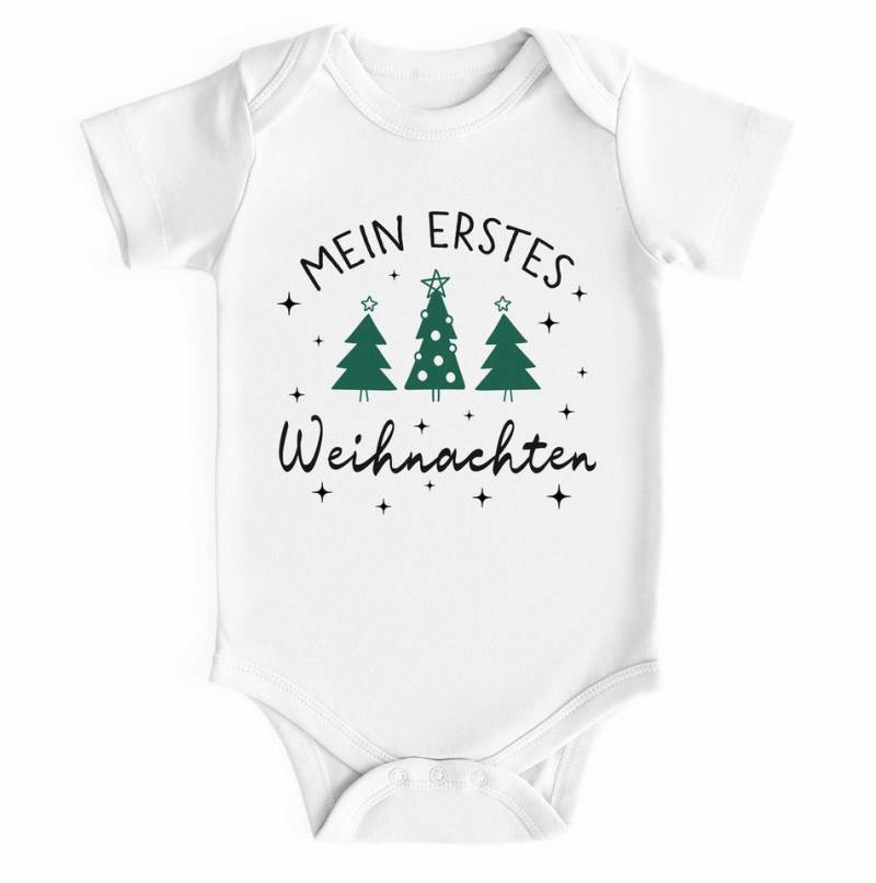 SpecialMe Body Baby Body kurzarm Weihnachtsbäume Grafikprint Mein erstes Weihnachten von SpecialMe